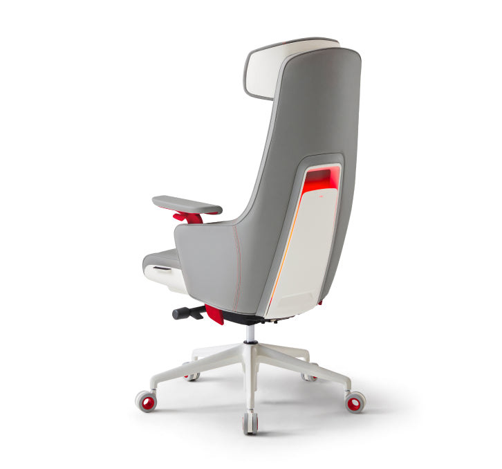 [NEW IN] GC Pro Gaming Chair + Cooling Seat + LED Lights (White+Red)